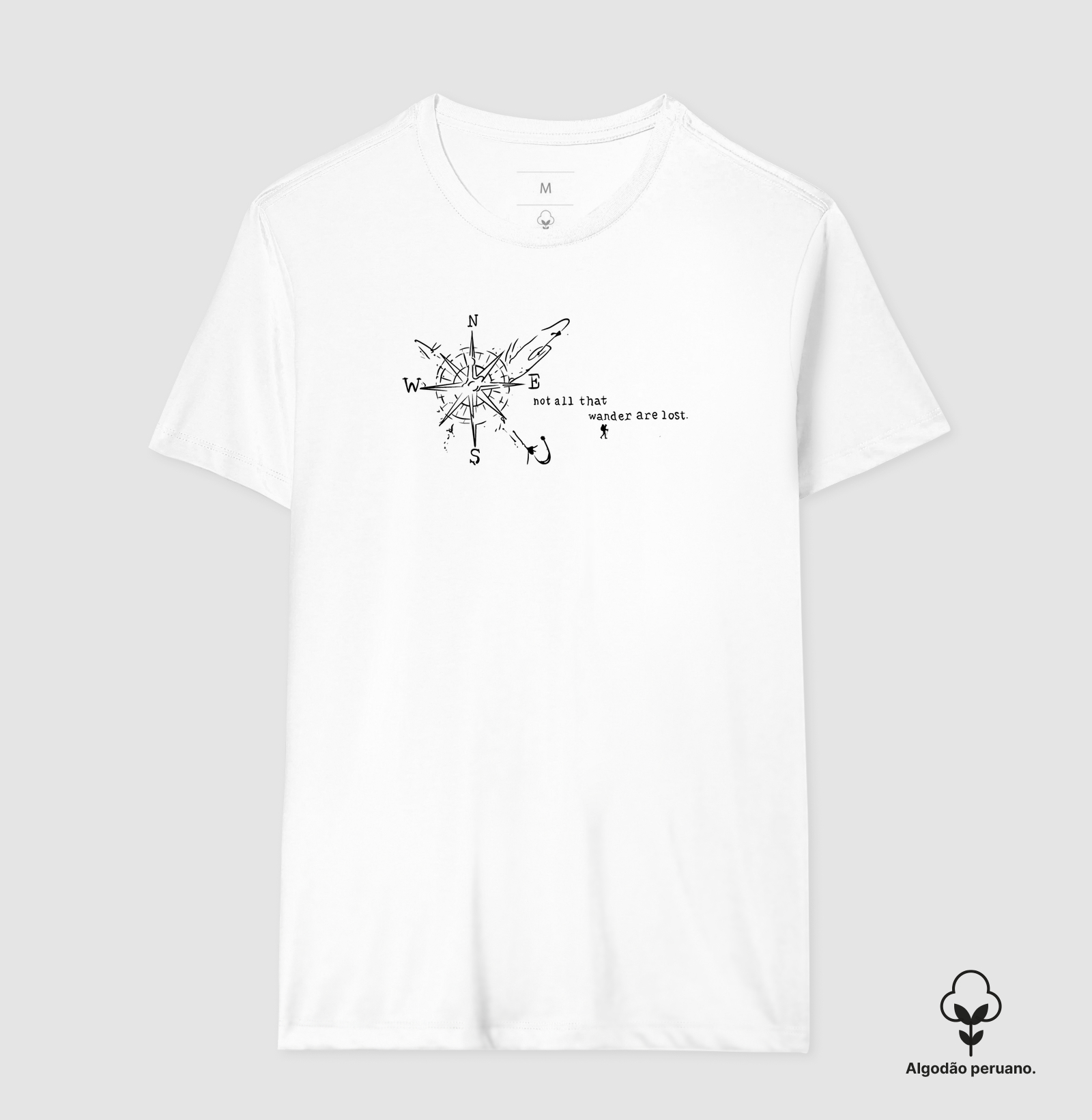 Camiseta Not All That Wander Are Lost | Rosa dos Ventos Aviao | Excursionista - Imagem 9