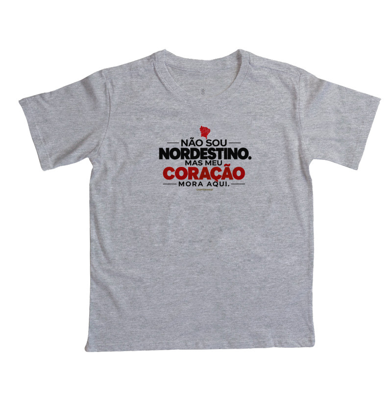 Camiseta Não sou Nordestino mas meu Coração mora aqui (2) |OxenteWear - Imagem 2