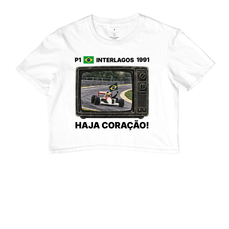 Domingo de Corrida – Camiseta Retrô TV Anos 90 Automobilismo - Imagem 3