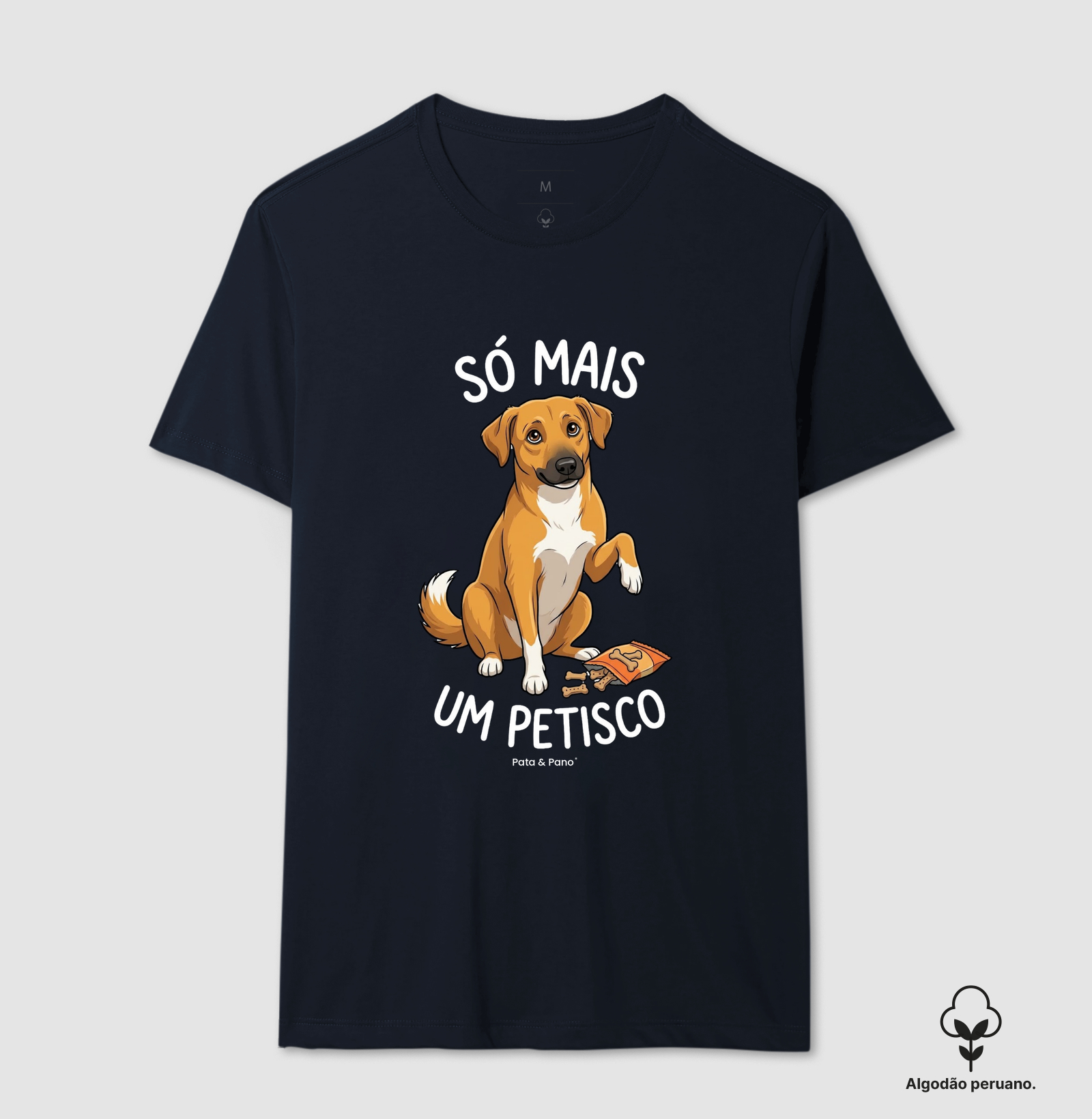 CAMISETA ALGODÃO PERUANO VIRA-LATA PETISCO - Imagem 5