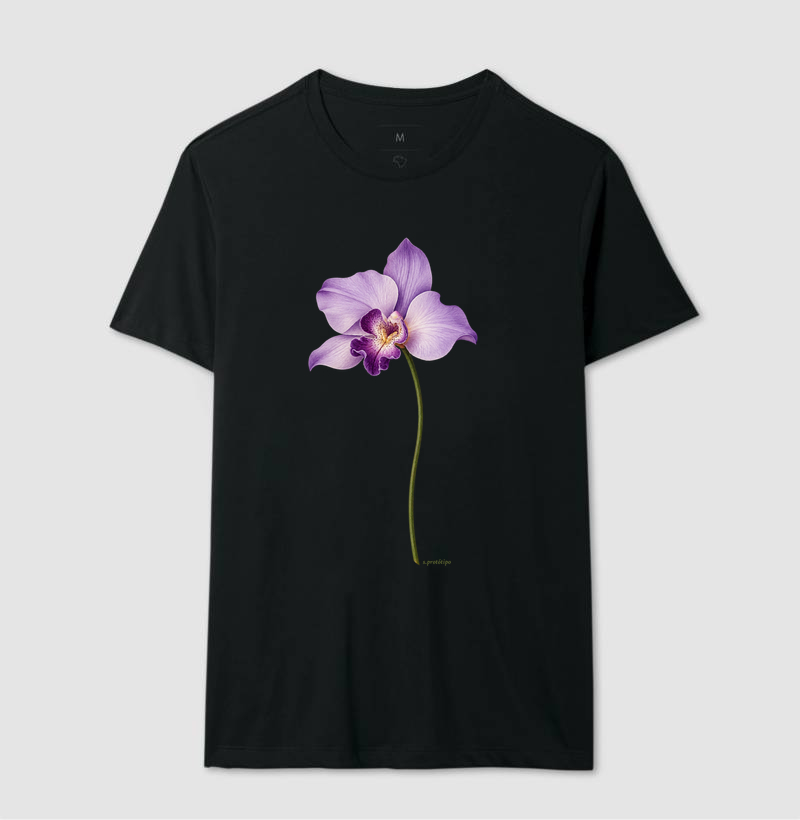 Camiseta Orquídea Lilás (estampa G) - Imagem 2