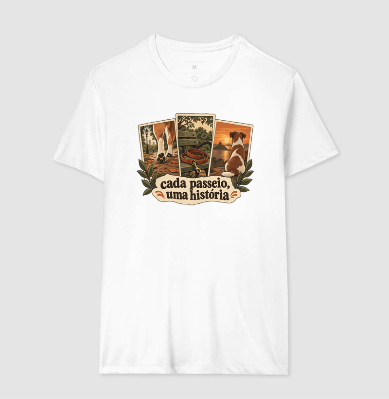 Camiseta Cachorro Memórias "cada passeio, uma história" | Pelo & Pano - Imagem 4