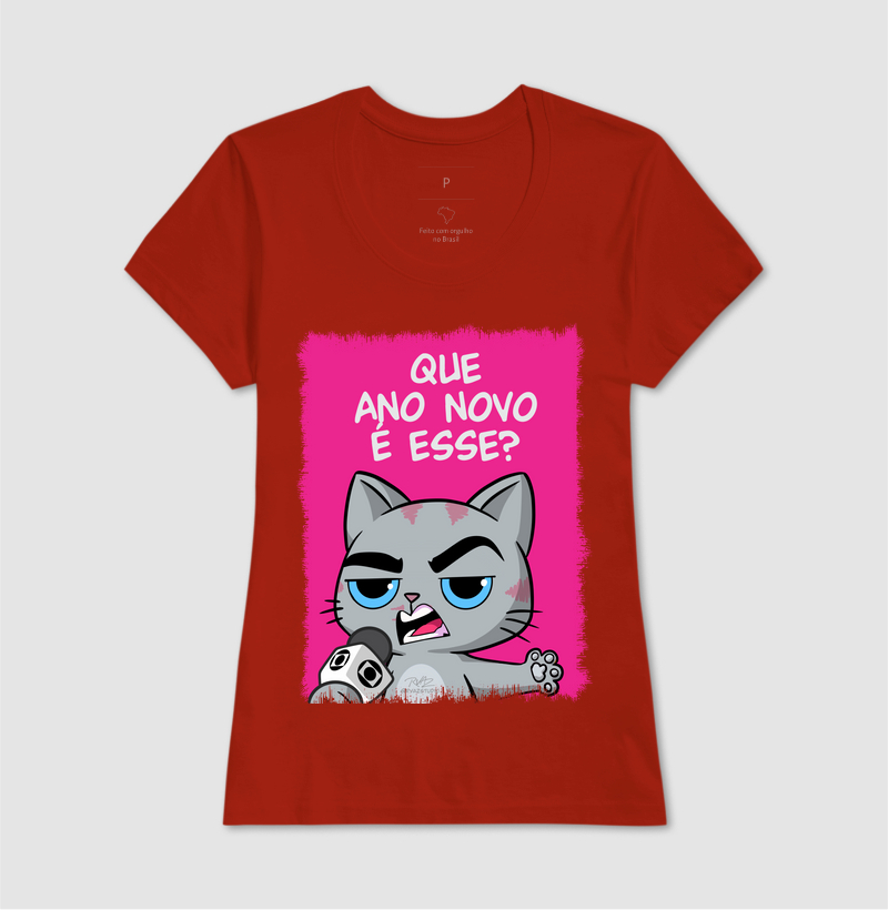 Camiseta Gato Sincero Q Ano Novo é esse? - Imagem 11