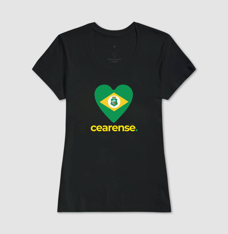 Camiseta Coração Cearense. | OxenteWear - Imagem 3