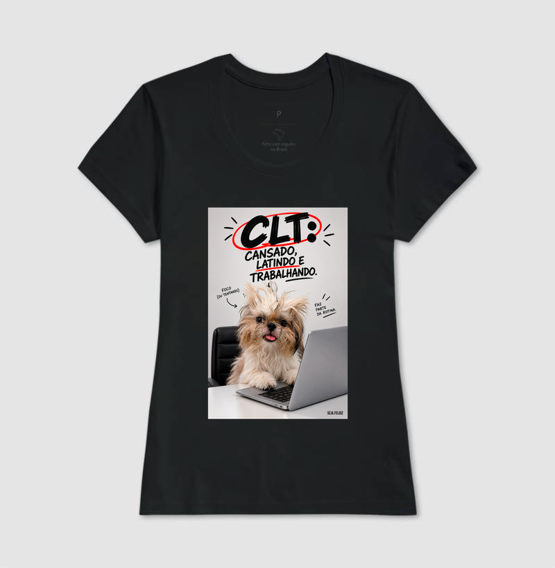 🐶💻 CLT — Cansado, Latindo e Trabalhando! 😂🐾 | Shih Tzu Edition - Imagem 3