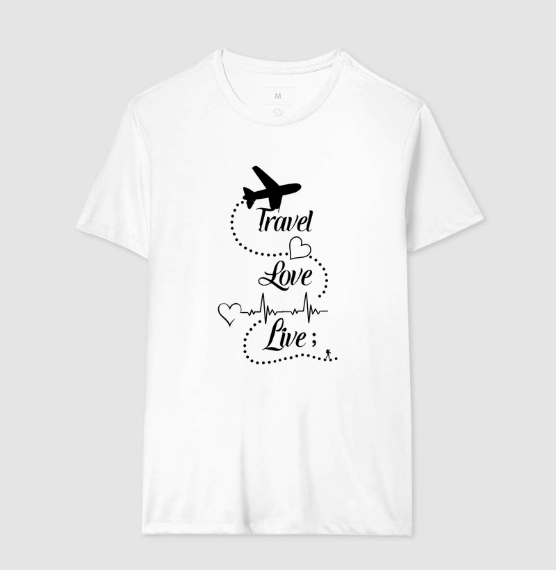 Camiseta Travel Love Live – Estampa de Viagem | Excursionista - Imagem 7