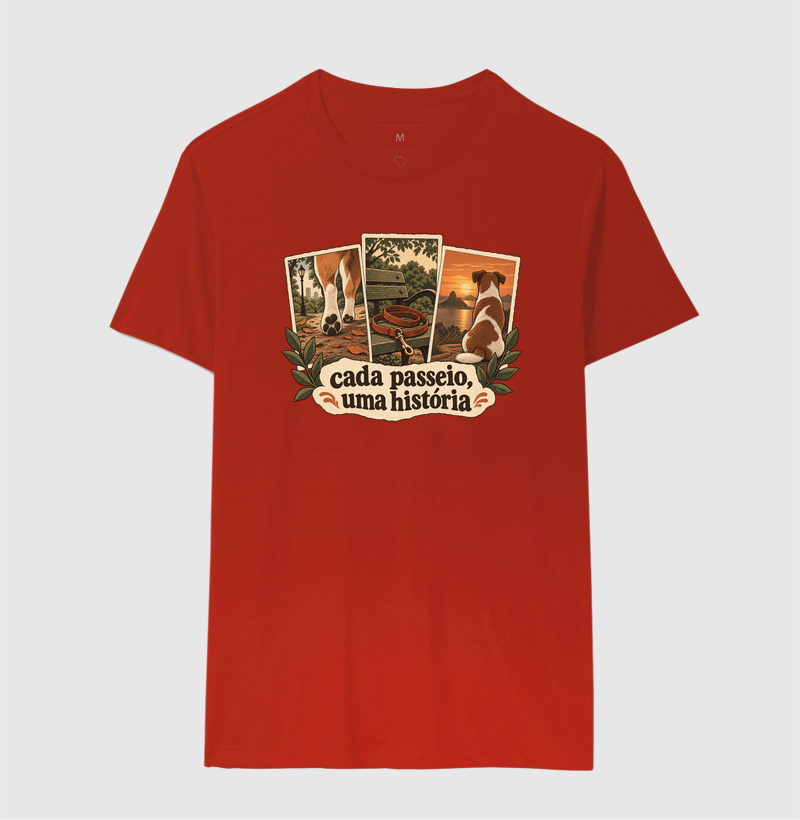 Camiseta Cachorro Memórias "cada passeio, uma história" | Pelo & Pano - Imagem 10
