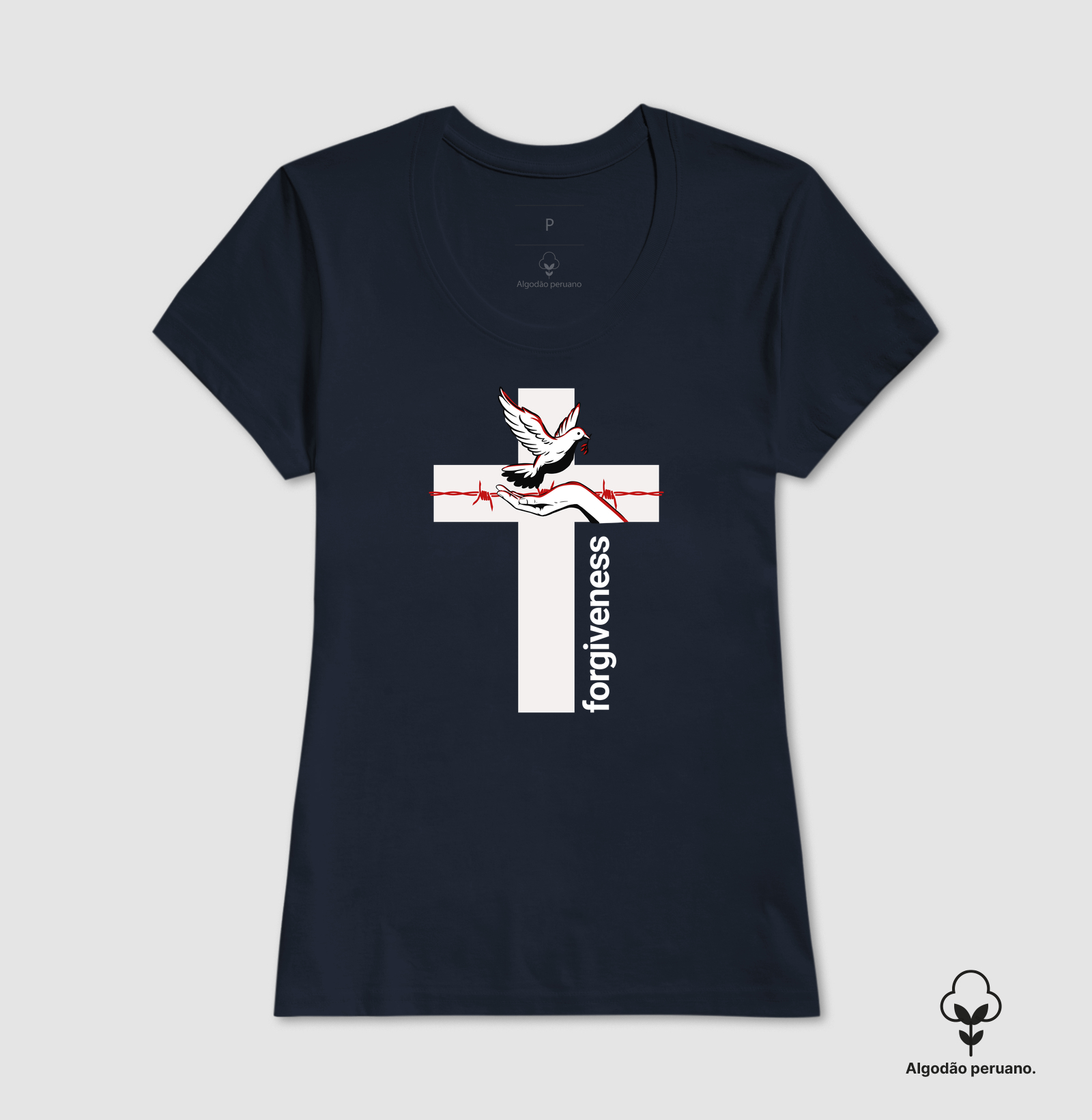 Camiseta Fem. Algodão Peruano Forgiveness - Imagem 3