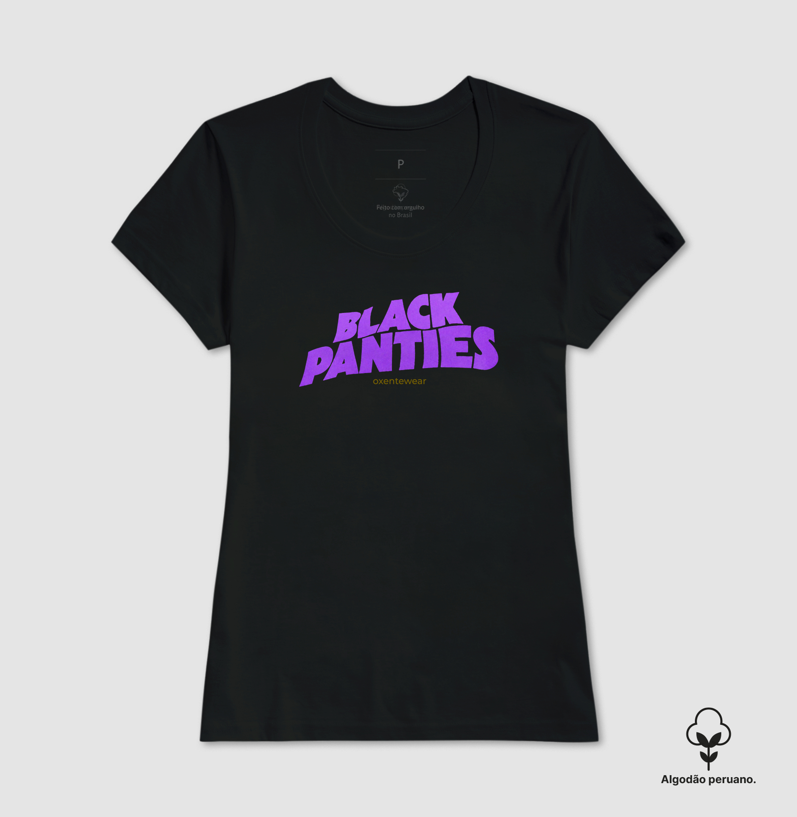 Camiseta Black Panties (Calcinha Preta) | OxenteWear - Imagem 8