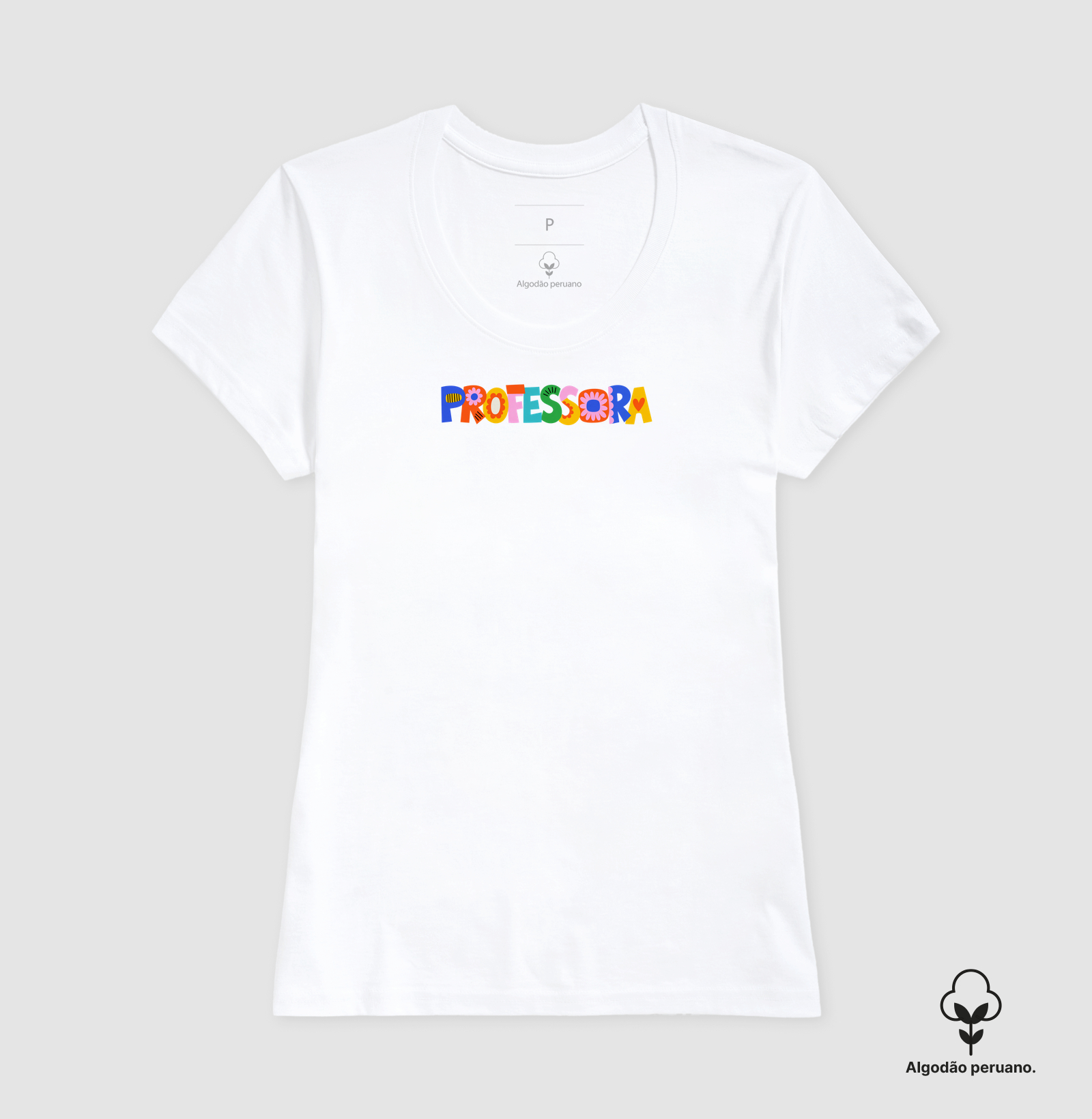 Professora - Artístico & Colorido (algodão peruano) - Imagem 5