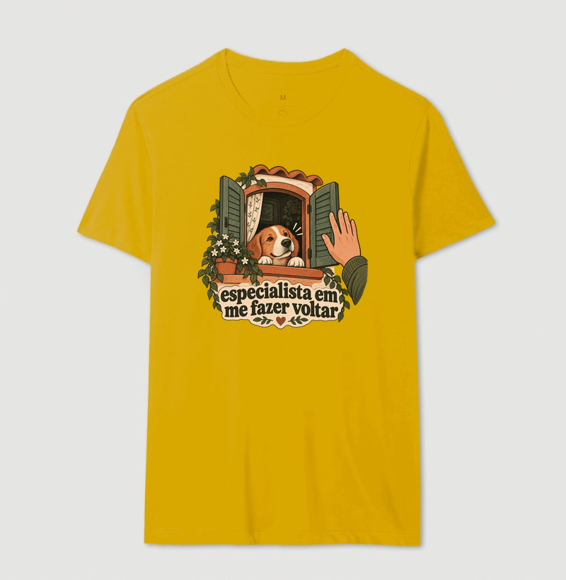 Camiseta Cachorro "especialista em me fazer voltar" | Pelo & Pano - Imagem 14