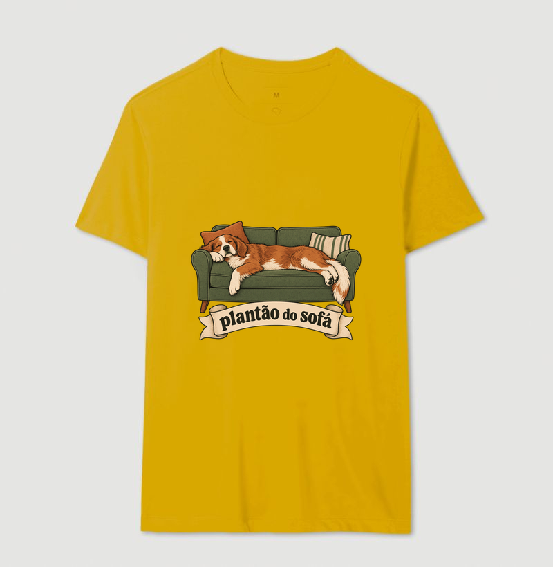 Camiseta Cachorro Sofá "plantão do sofá" | Pelo & Pano - Imagem 14