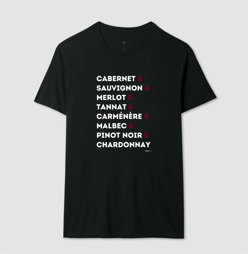 Camiseta Vinho - Nome das Uvas - Imagem 2