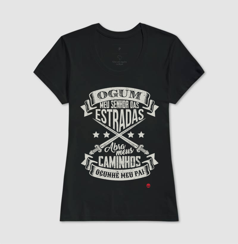 Camiseta Umbanda Orixá Ogum - Abra meus caminhos - Imagem 3