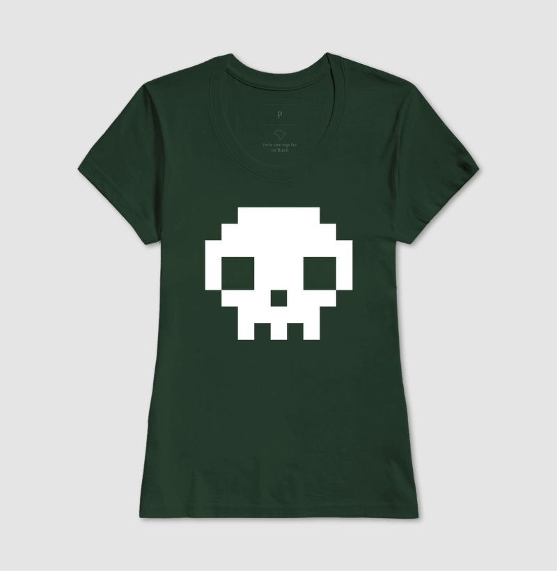 Camiseta Pixel Caveira - Imagem 13