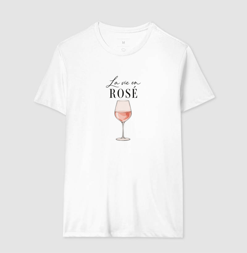 Camiseta La Vie en Rosé – Taça de Vinho Rosé - Imagem 4