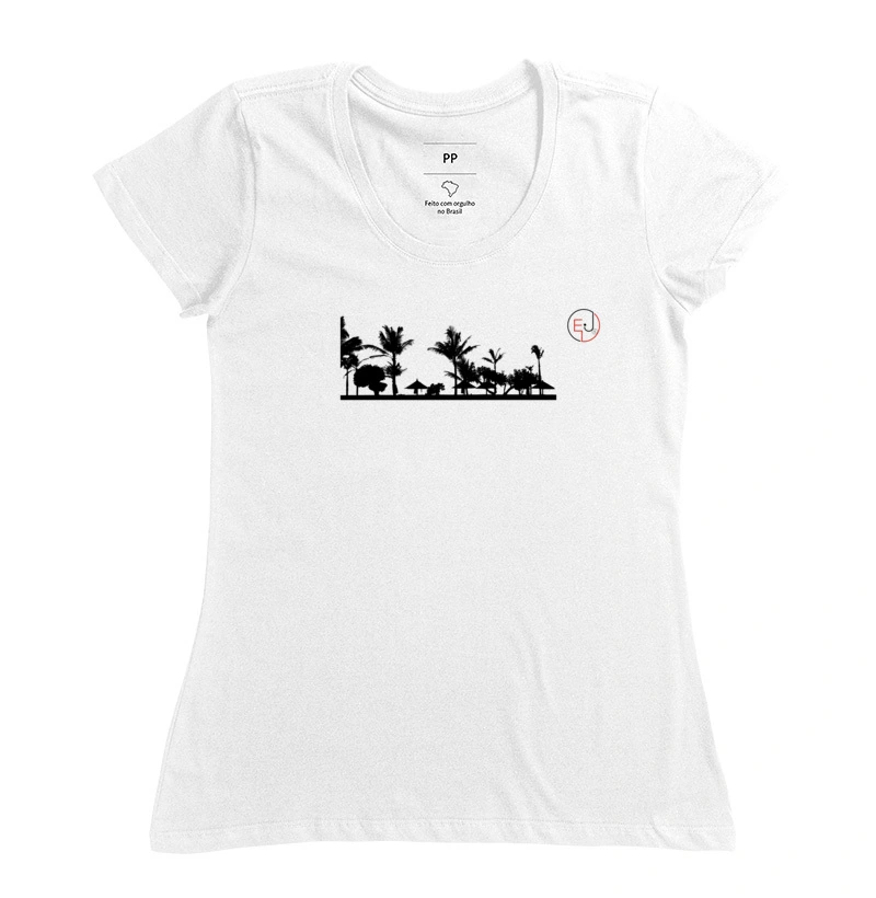 Camiseta Manga Curta Praia