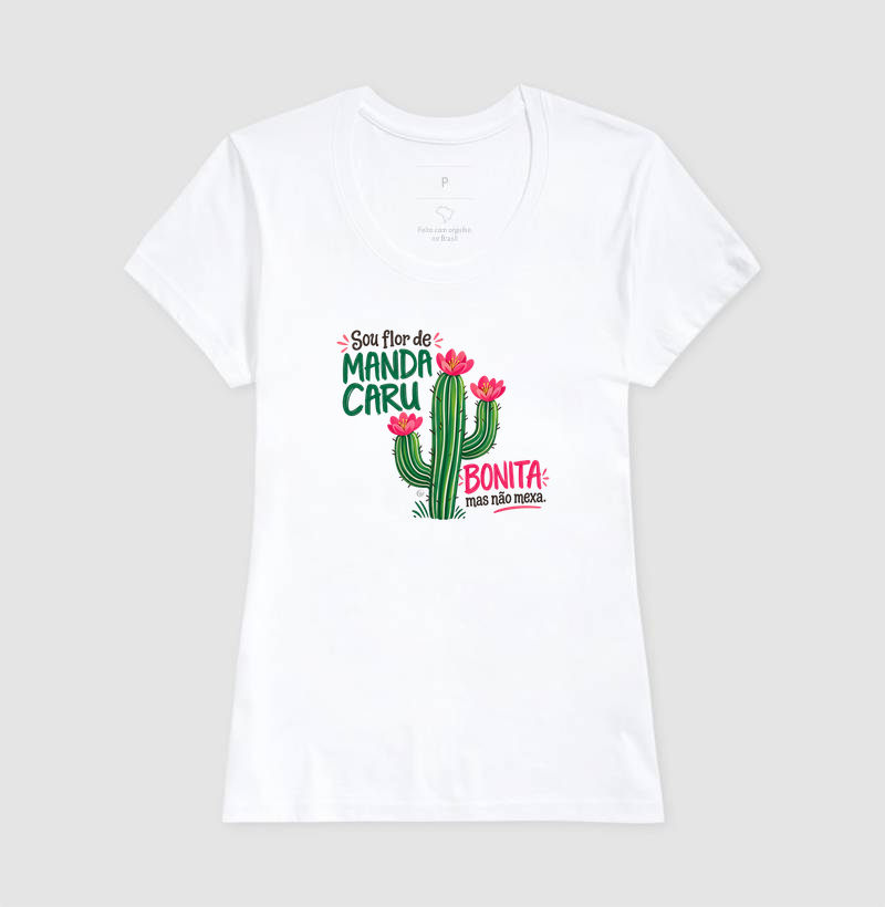 Camiseta Sou Flor de Mandacaru | OxenteWear - Imagem 3