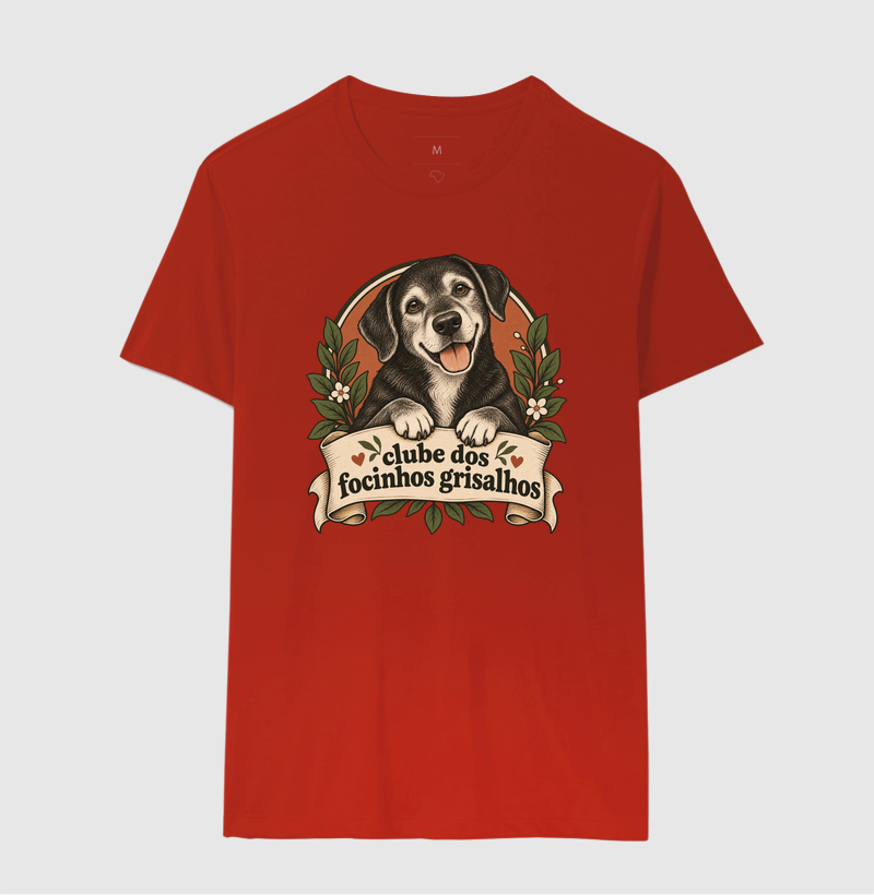 Camiseta Cachorro Idoso "clube dos focinhos grisalhos" | Pelo & Pano - Imagem 10