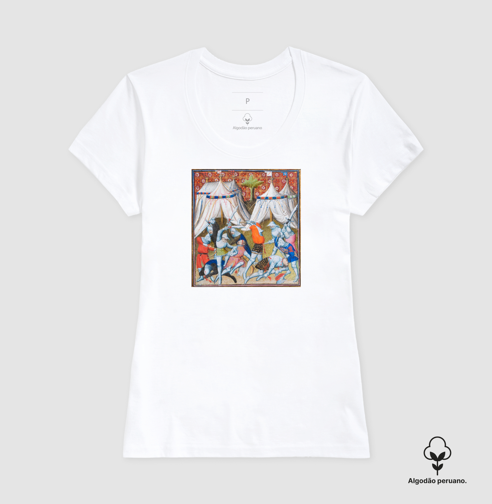 Camiseta Algodão Peruano A Noite das Lâminas – Conflito Medieval em Campo - Imagem 9
