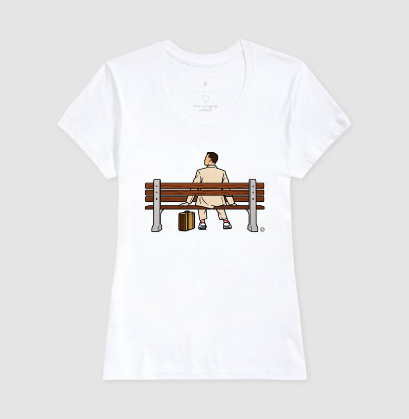Camiseta Forrest Gump – Banco - Imagem 5
