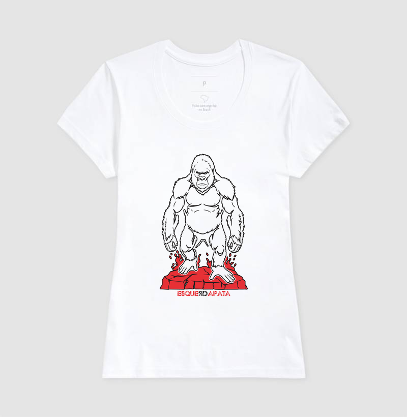 Camiseta Gorila em Algodão | EsquerdaPata - Imagem 8