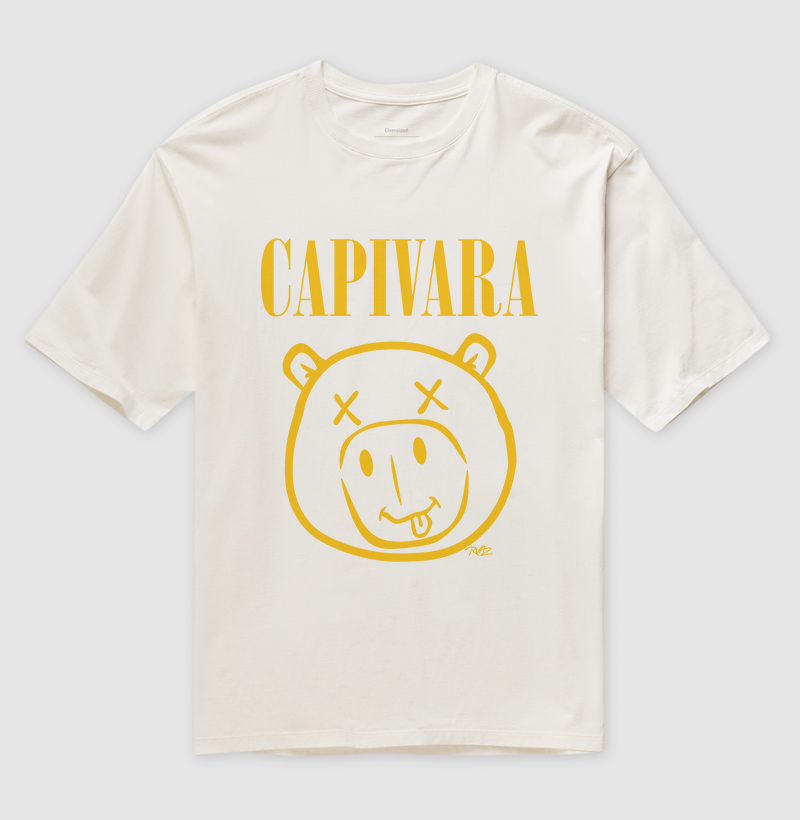 Camiseta Capivara Grunge - Imagem 4