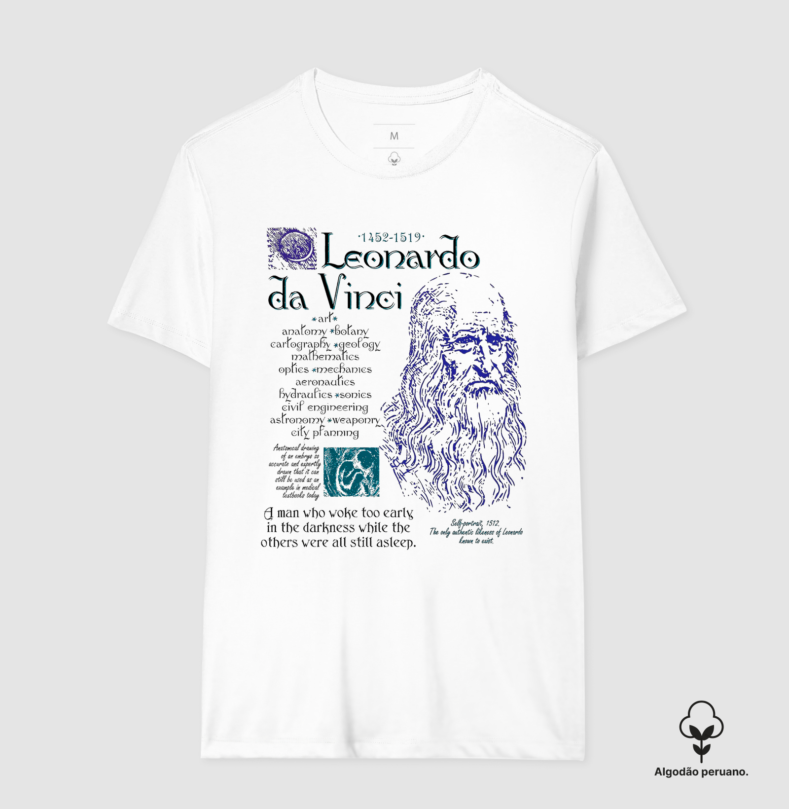 Camiseta Renascimento Da Vinci - Imagem 2