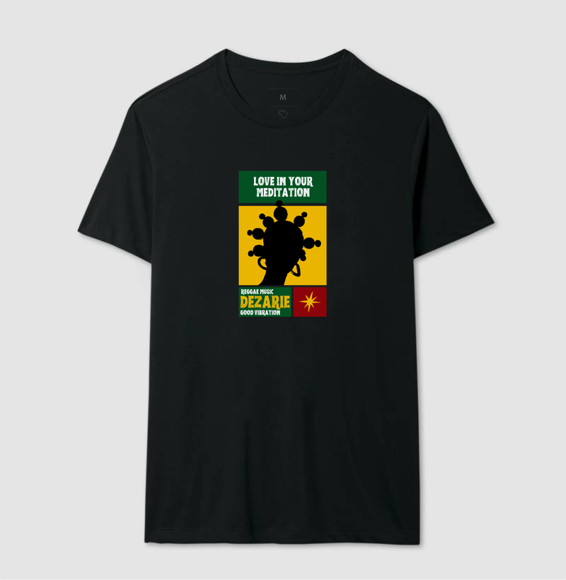 Love In Your Meditation. Coleção Reggae.  Masculino e feminino. Algodão Premium. - Imagem 3