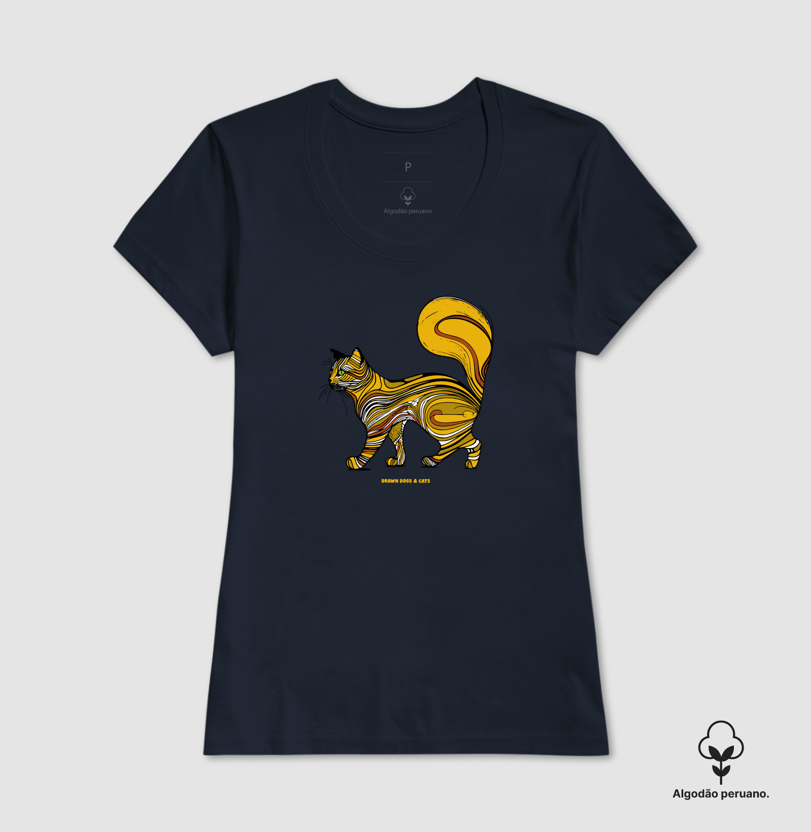 Gato amarelo com rabo grande - Imagem 7