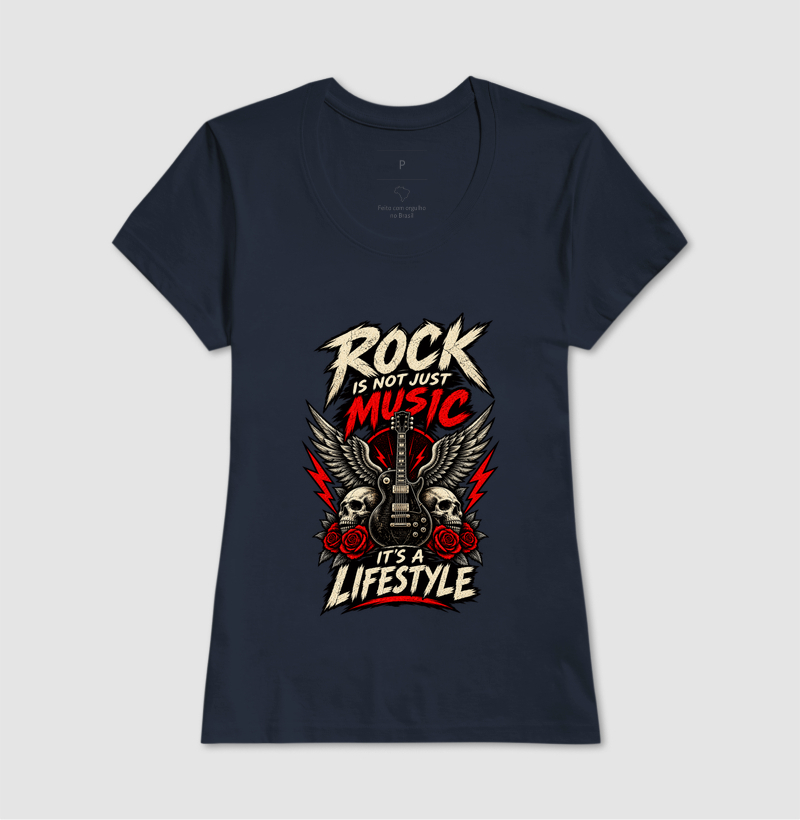 Camiseta Rock Is Not Just Music It’s a Lifestyle - Imagem 7