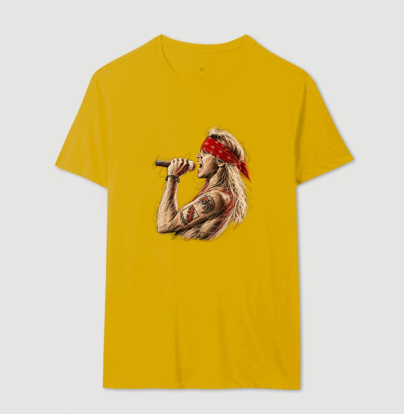 Camiseta Axl Rose Guns N’ Roses – Estampa Rock Vintage - Imagem 14