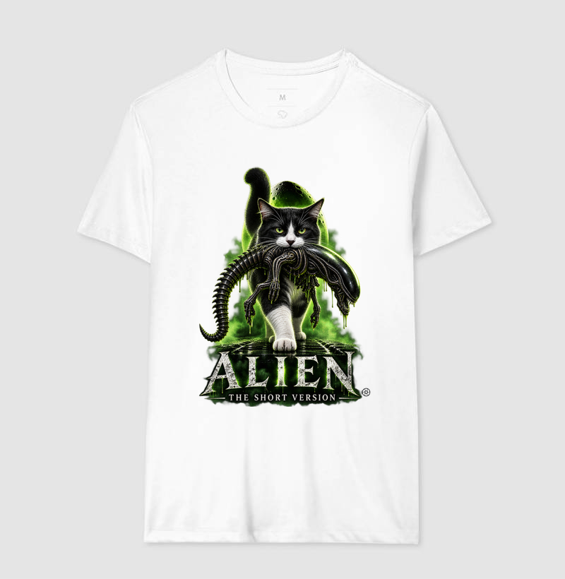 Camiseta Alien – The Short Version Gatos (frajolinha) - Imagem 4