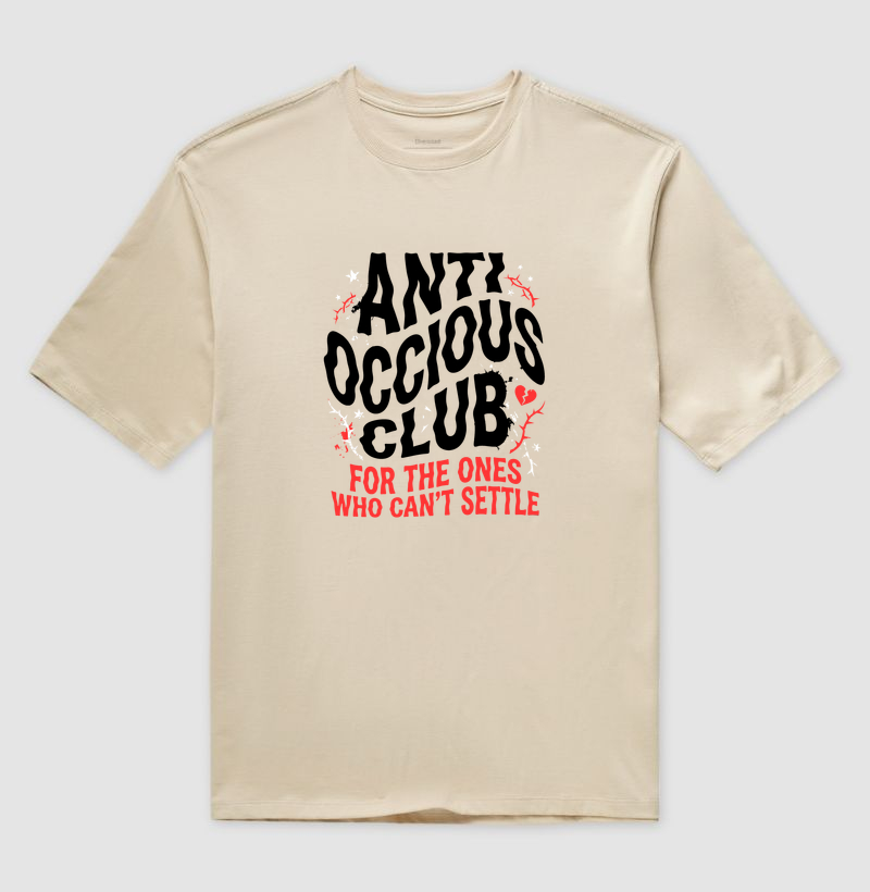 Camiseta Oversized - FOR THE ONES WHO CAN'T SETTLE - Imagem 3