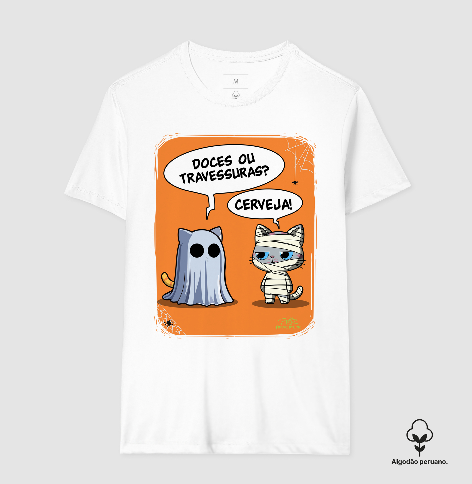 Camiseta Gato Sincero Halloween - Imagem 3