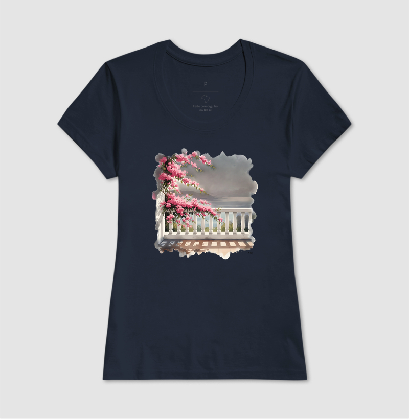 Camiseta Algodão Premium - Varanda Mediterrânea  - Imagem 7