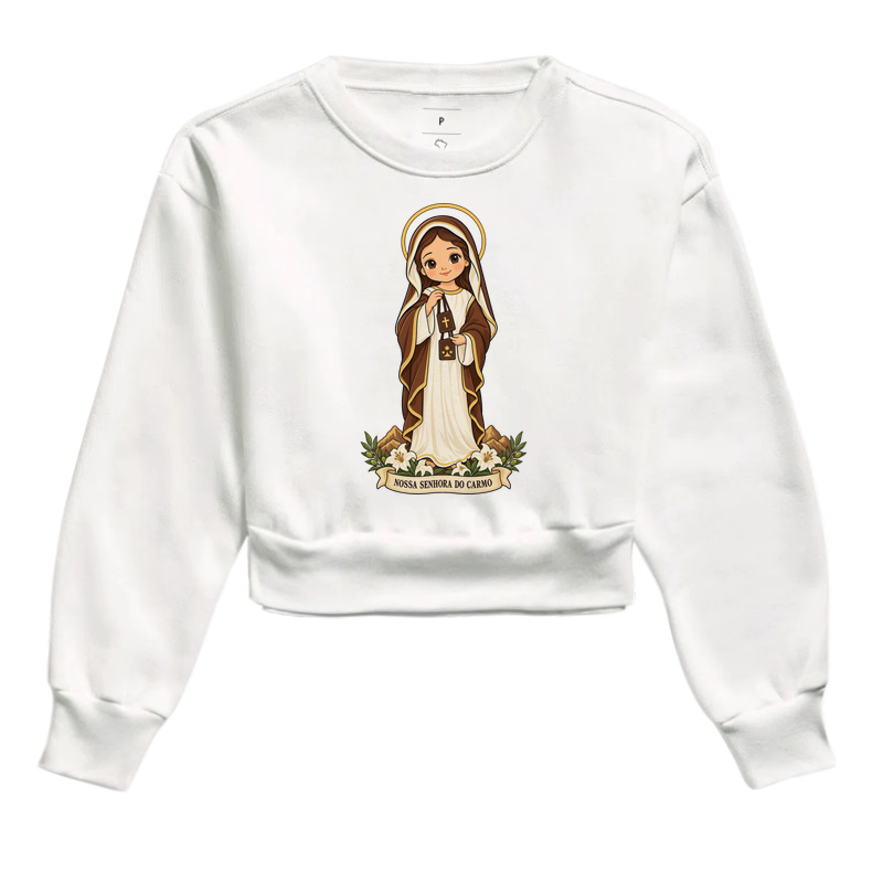 Nossa Senhora do Carmo estilo chibi - Imagem 3