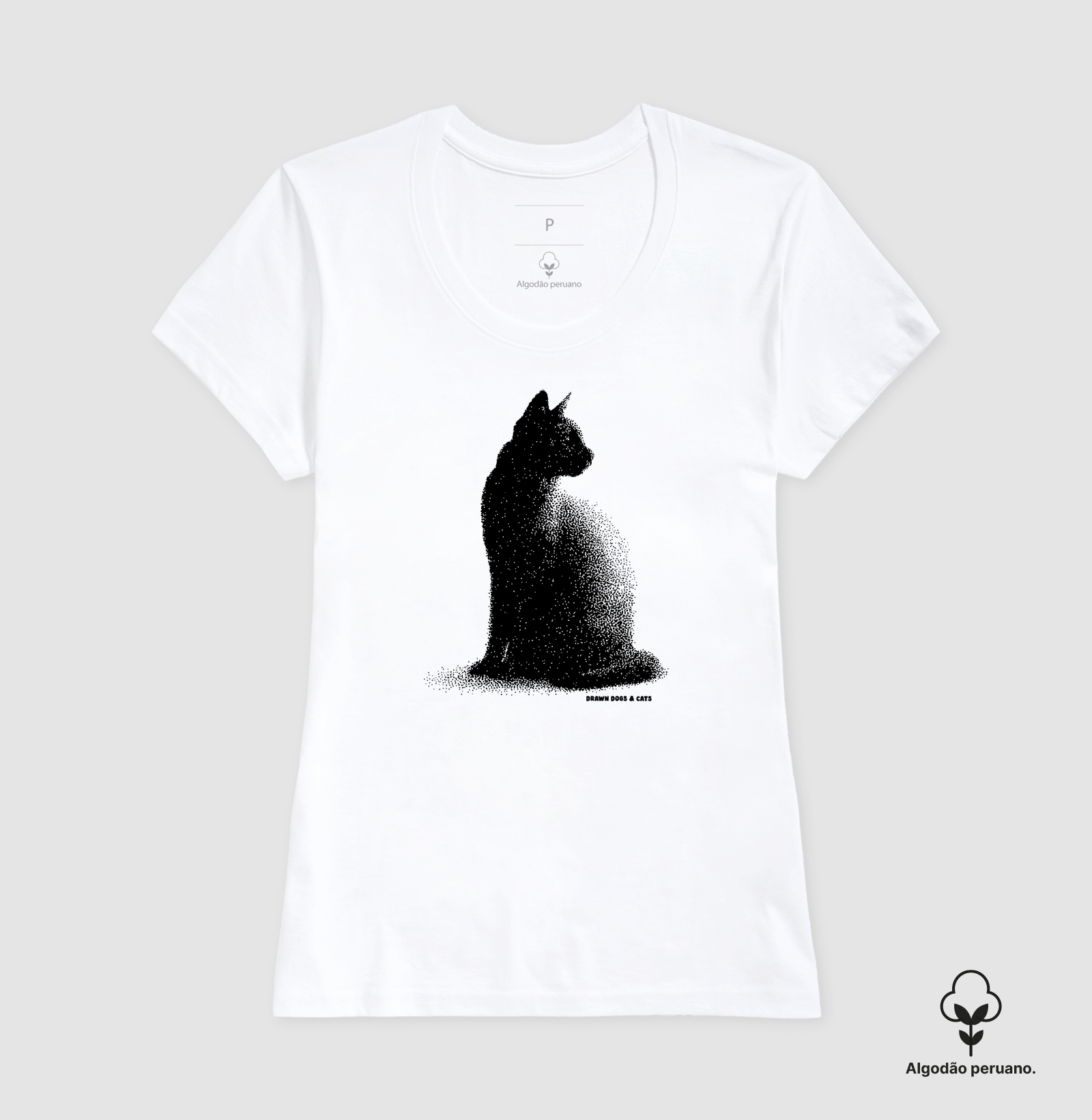 Gato pontilhismo olhando para trás - Imagem 4