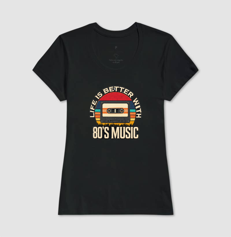 Camiseta Music 80 Retro - Imagem 3