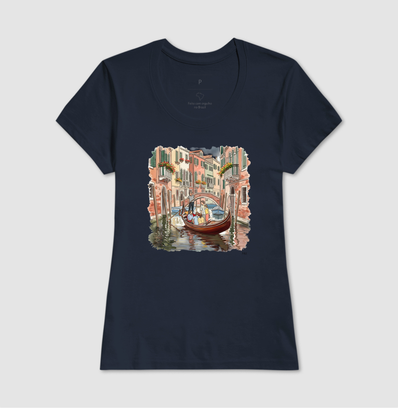 Camiseta Algodão Premium - Passeio de Gôndola  - Imagem 7