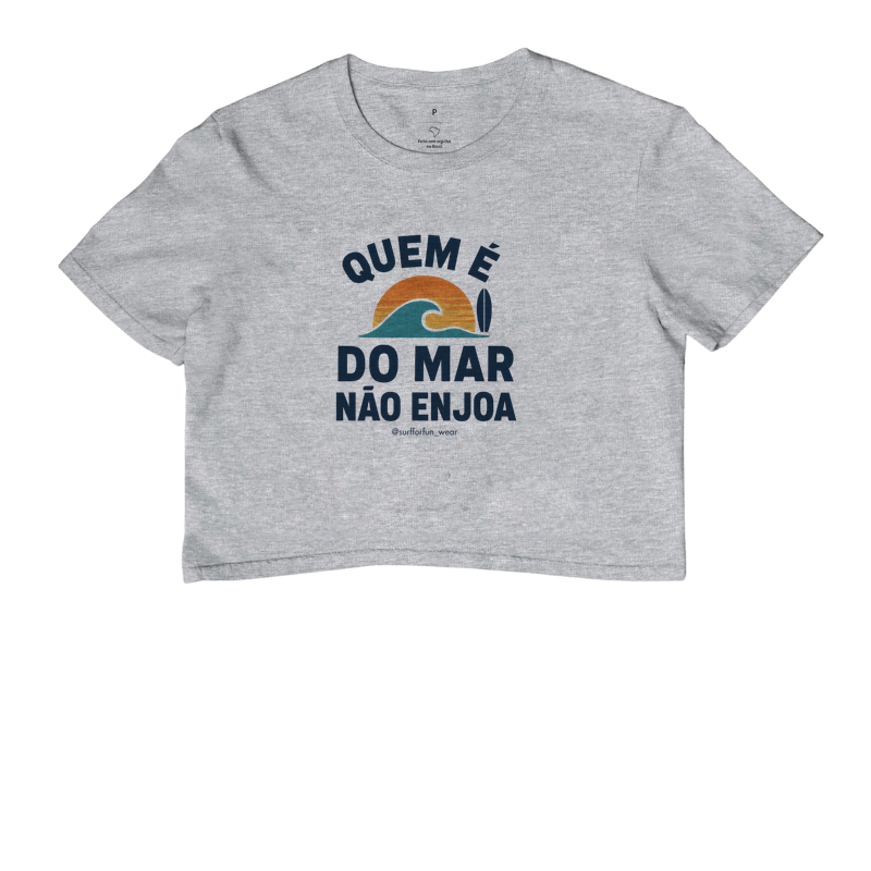 Quem é do mar não enjoa - Top Cropped Feminino - Imagem 6