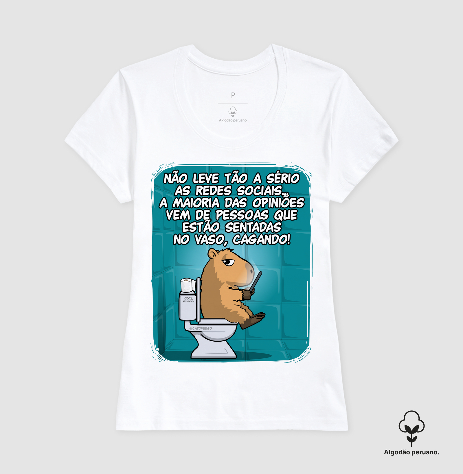 Camiseta Capivara Banheiro - Imagem 7