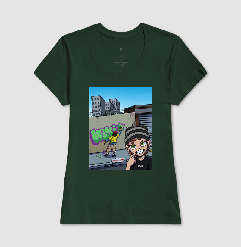 Camiseta Pega a Visão Kaki Regular Fit - Imagem 9