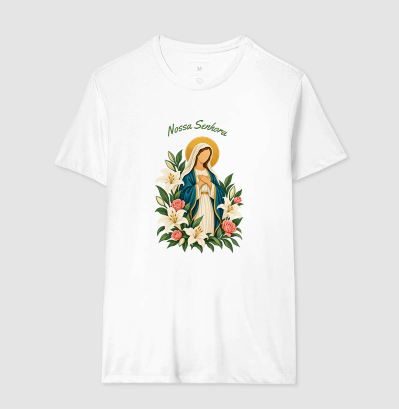 Camiseta Nossa Senhora — Flores de Fé - Imagem 5
