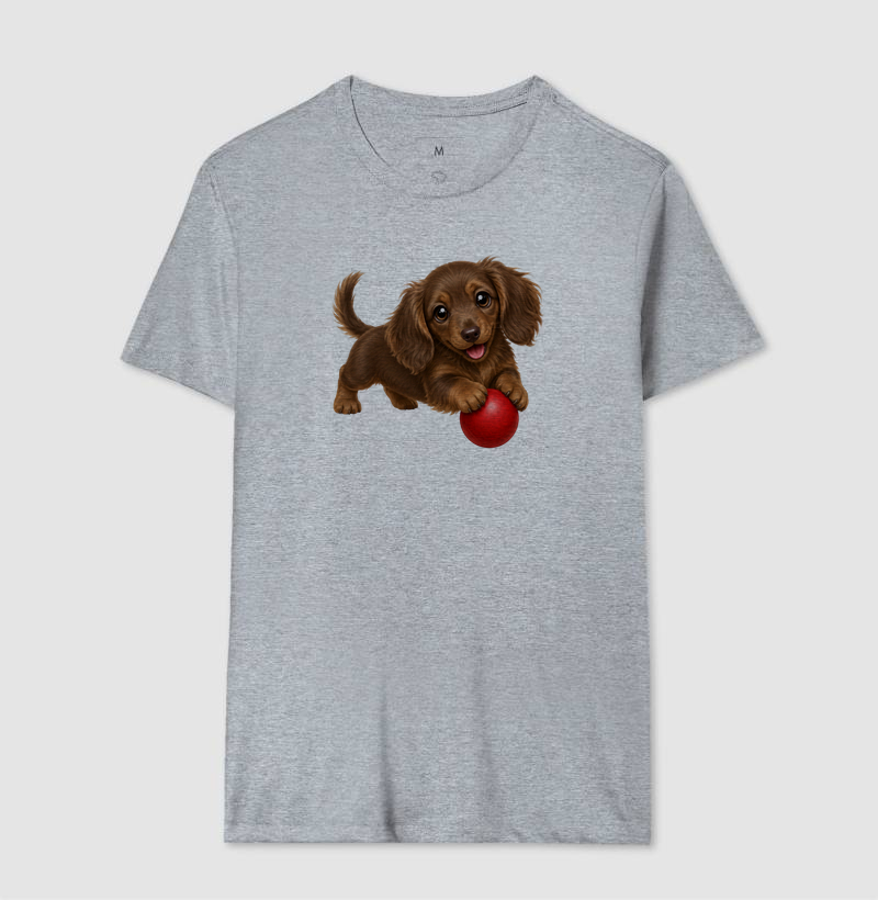 Dachshund Pelo Longo Marrom - Desenho Animado - Imagem 8