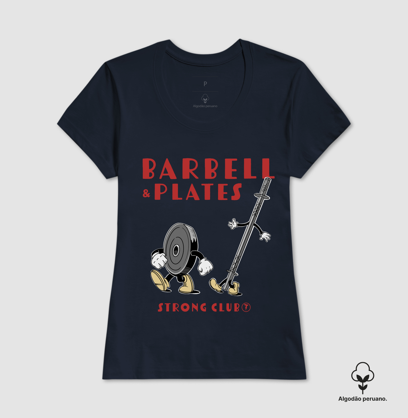 Camiseta Barbell & Plates Strong Club - Imagem 2