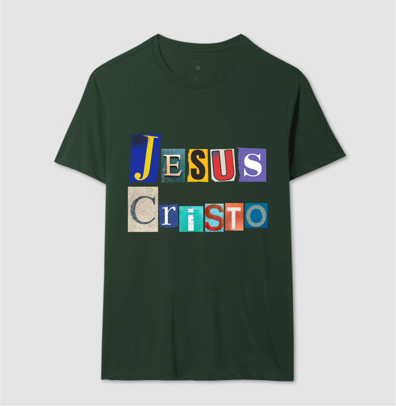 Camiseta Cristã Jesus Cristo Colagem - Imagem 12