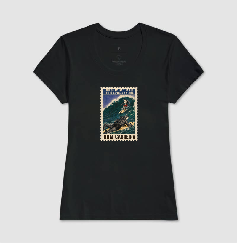 Camiseta Selo Vivendo a Vida do Surfe (feminina) - Imagem 5