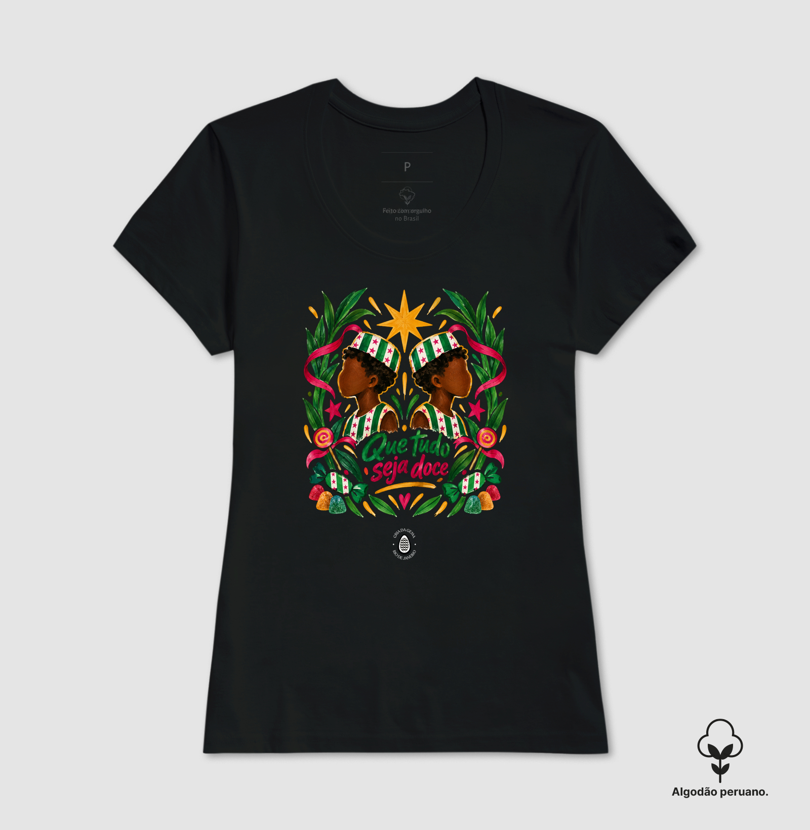 Camiseta Algodão Peruano Que tudo seja doce - Imagem 5