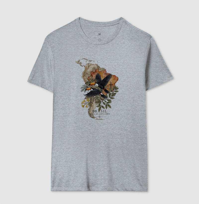 Camiseta Tucanos & Ipê - Brasil Terra de Santa Cruz - Fé, História e Natureza - Imagem 8